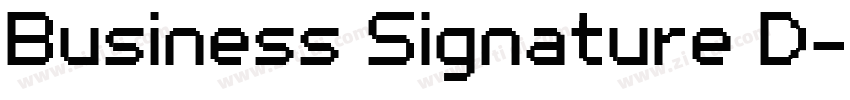 Business Signature D字体转换
